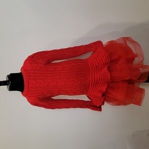 Bonnie Jean knit sweater tutu dress girls size 5